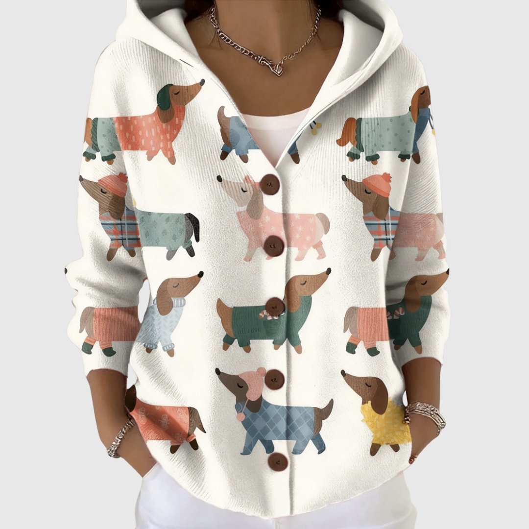 Lotte | Bequemer Strickcardigan mit Kapuze