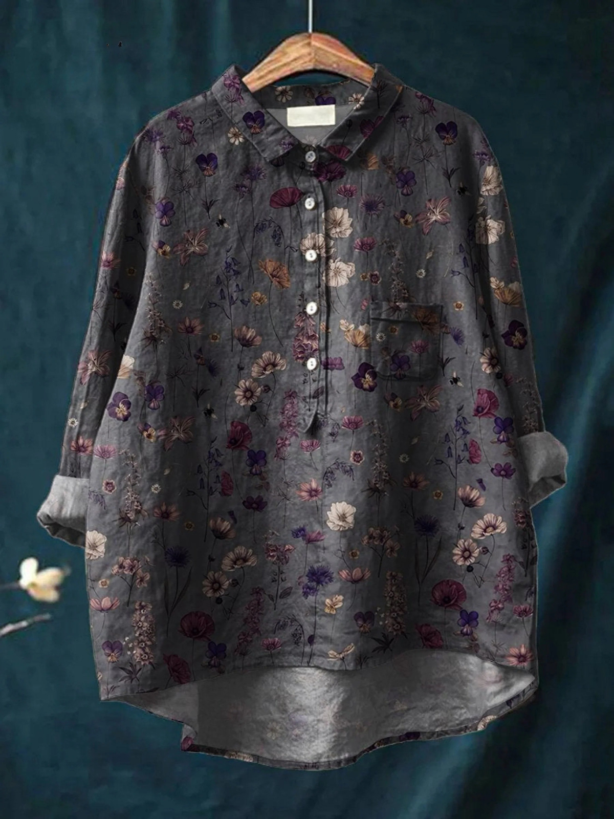 Ida | Legere Damenbluse mit Blumenprint