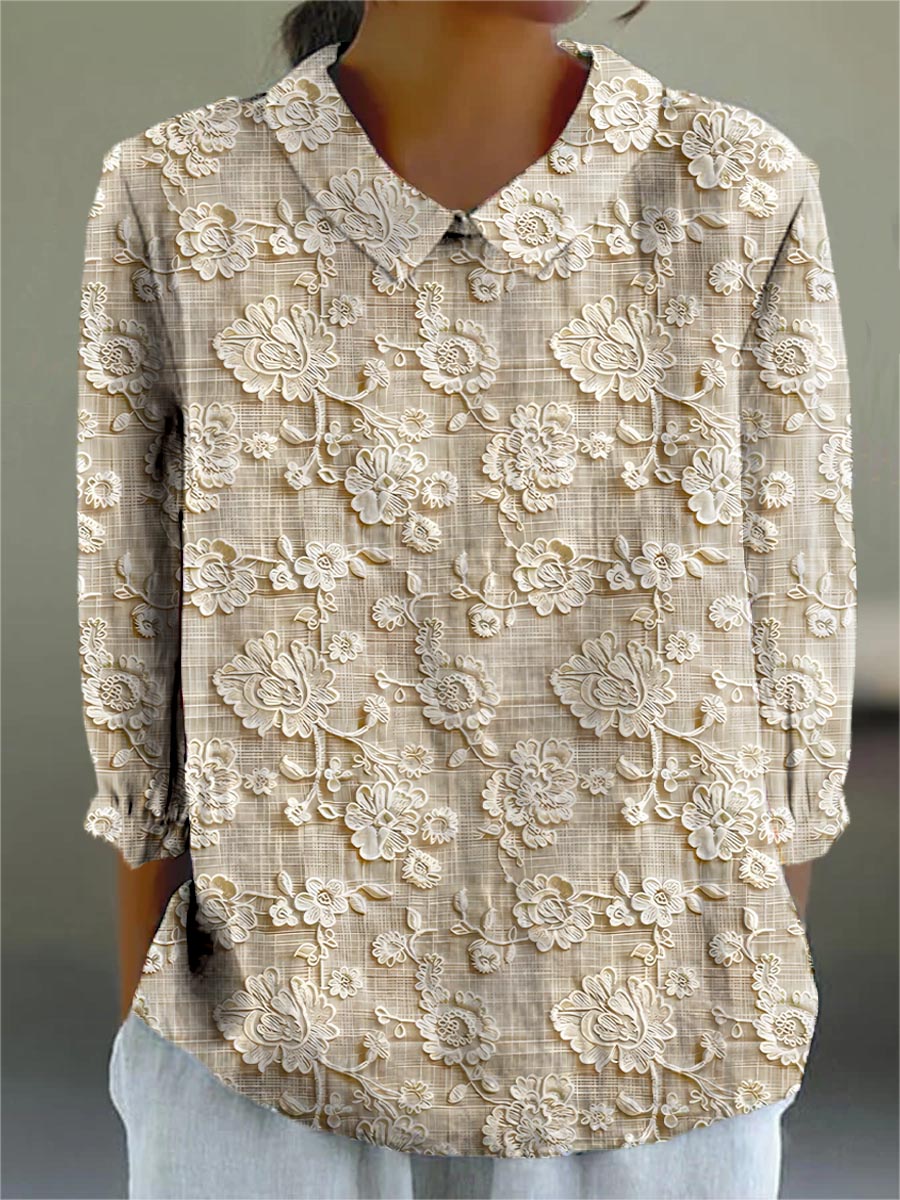 Kassandra | Künstlerische Bluse mit Print