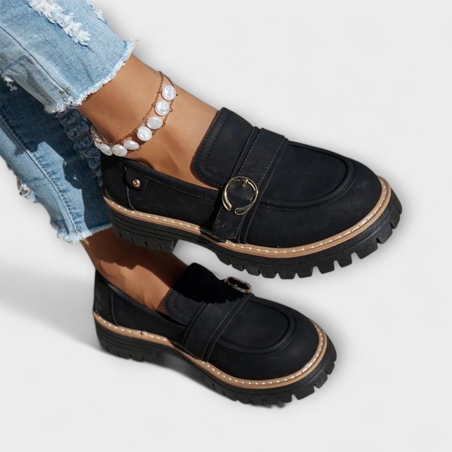Nicole | Lässige Loafer mit runder Spitze