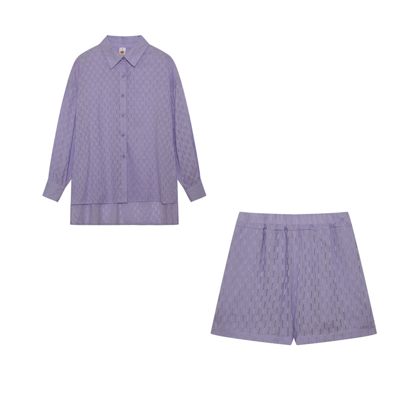 Marlene | Leichtes Blusen- und Shorts-Set
