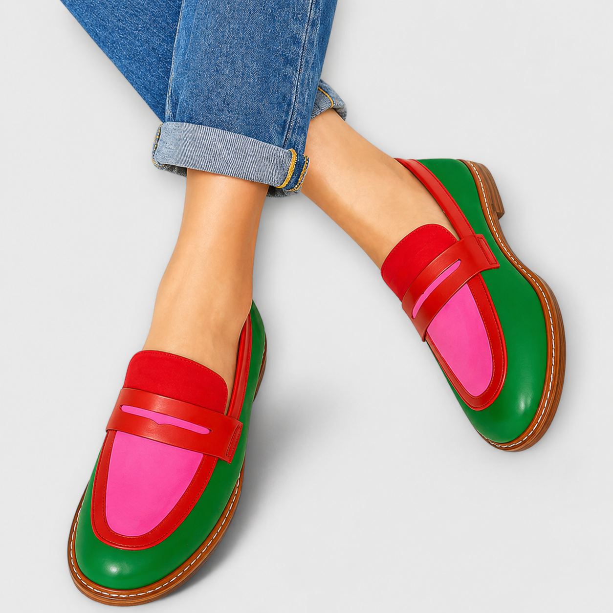 Florentine | Lässige Kontrast-Loafer