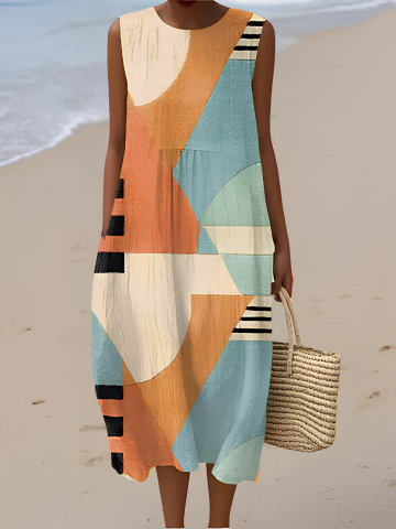 Annabell | Midikleid geometrisch