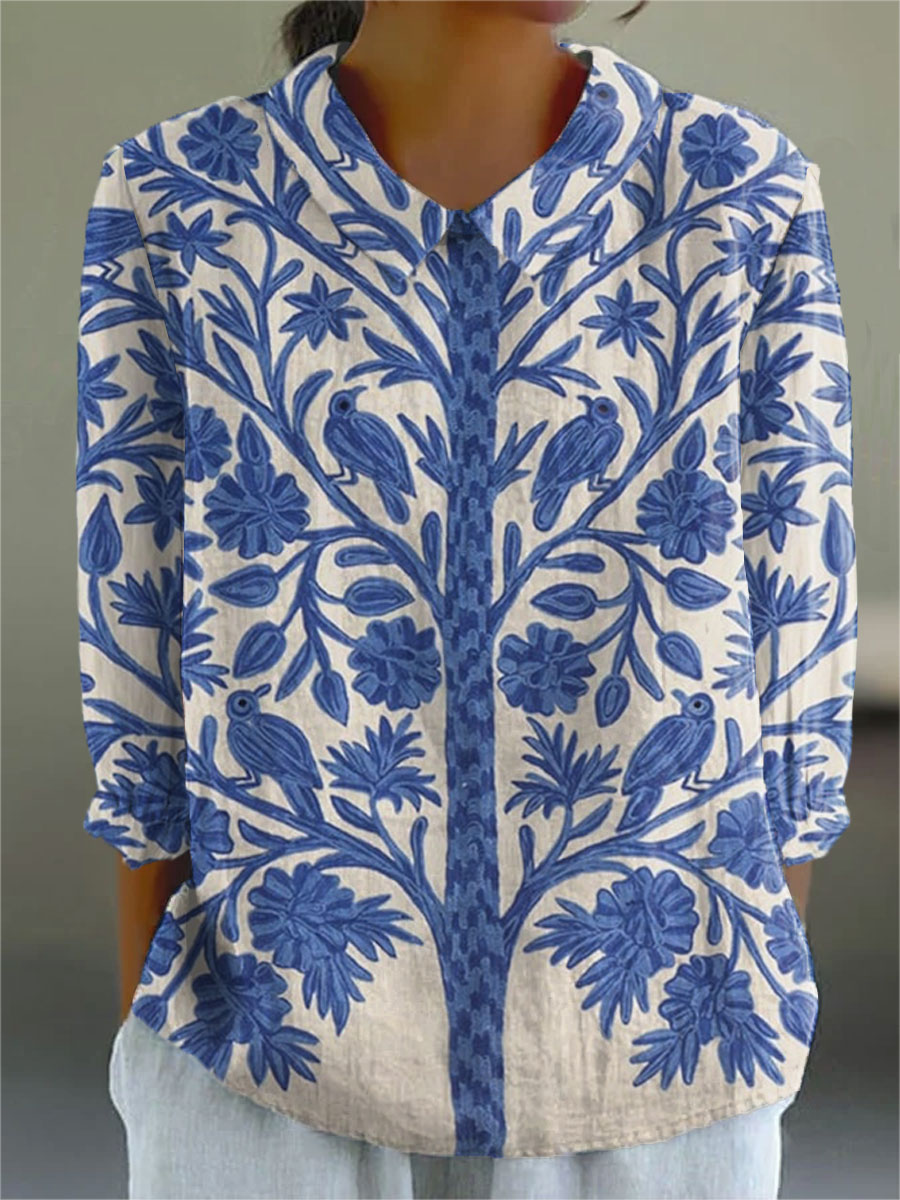 Anna-Martha | Künstlerische Bluse mit Print