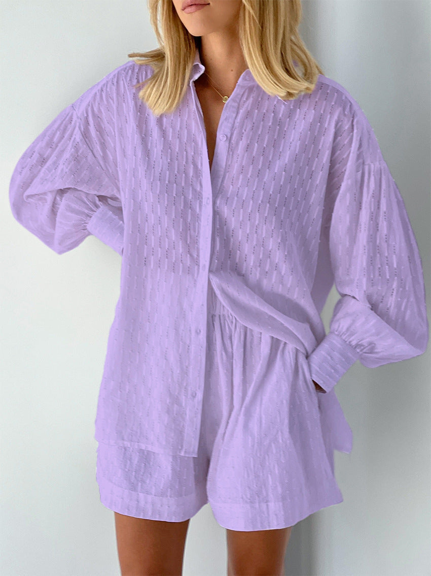 Marlene | Leichtes Blusen- und Shorts-Set
