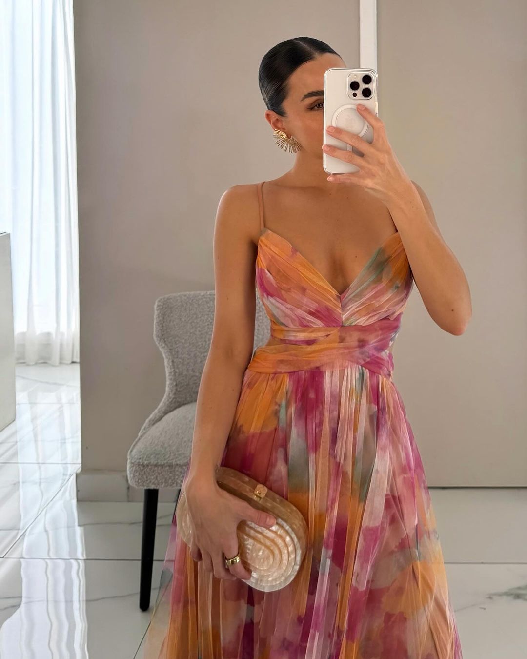 Ruth | Zauberhaftes Maxikleid mit Blumenprint