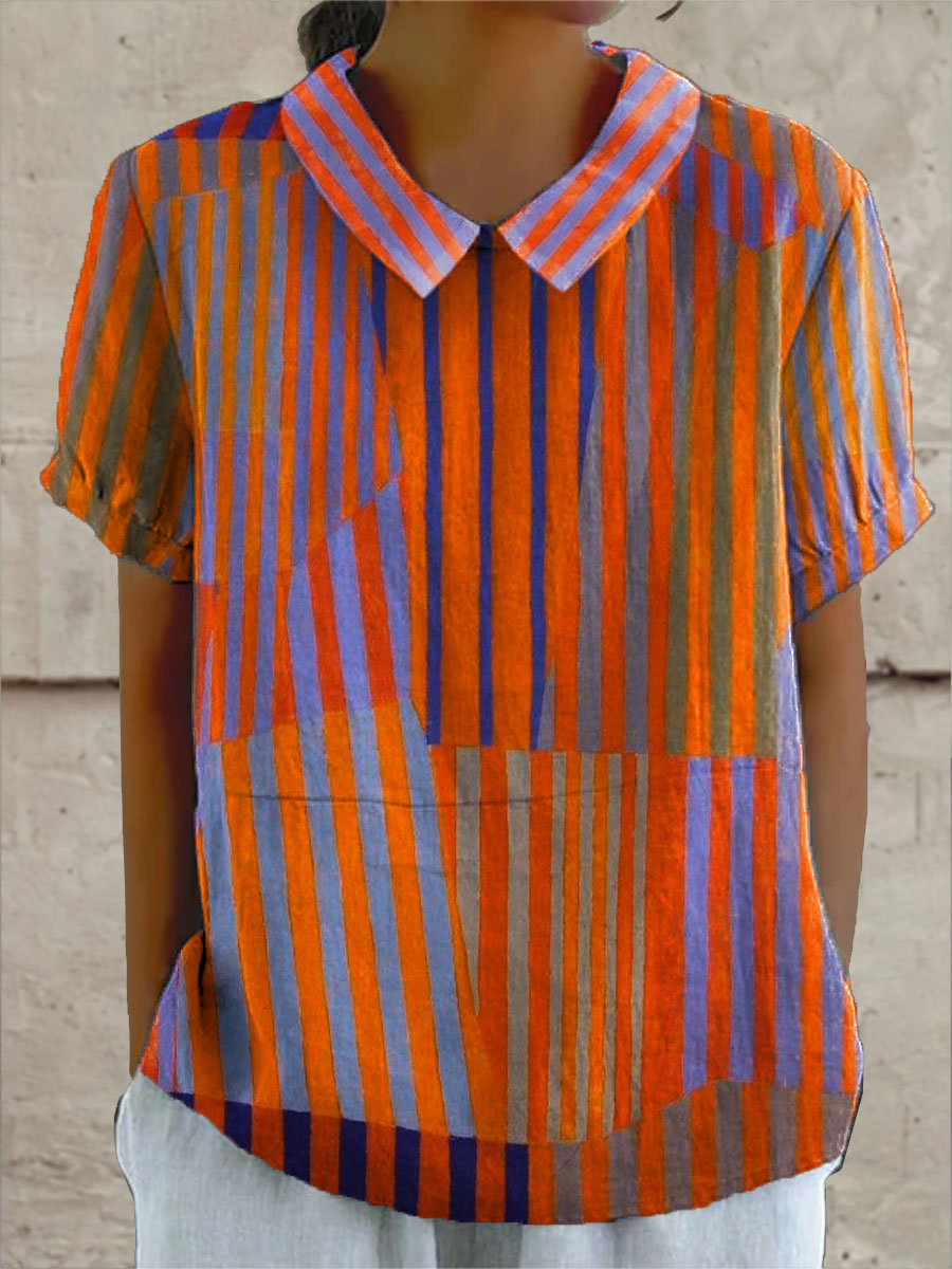 Emma-Paula | Bluse mit geometrischen Streifen