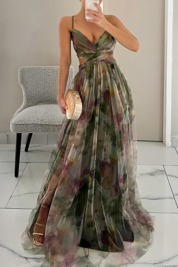Ruth | Zauberhaftes Maxikleid mit Blumenprint