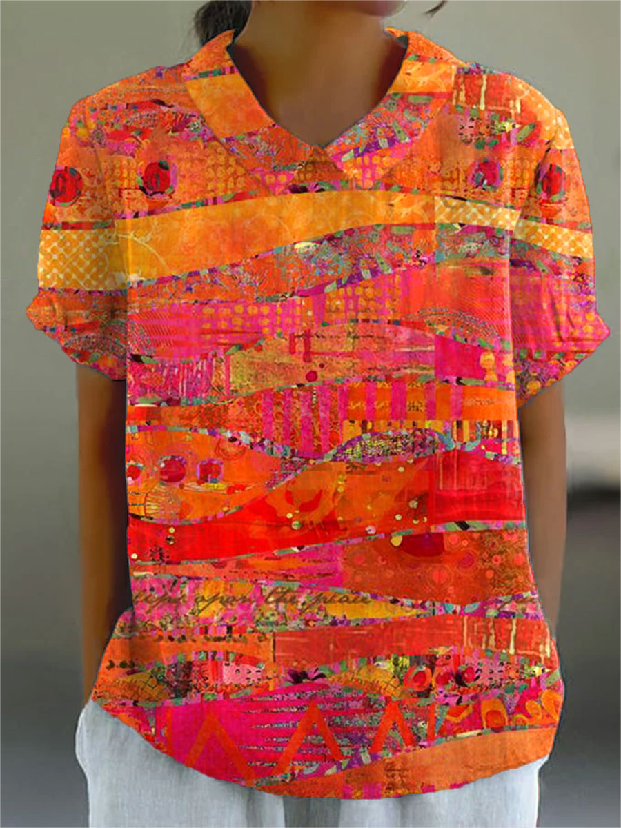 Zoé | Bluse mit abstraktem Print