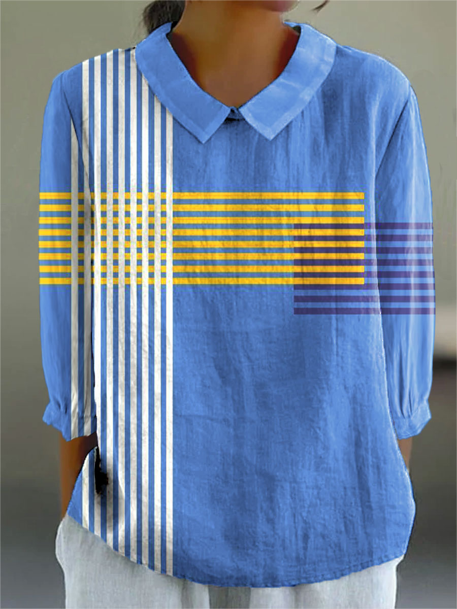Hannah-Paula | Künstlerische Bluse mit Print
