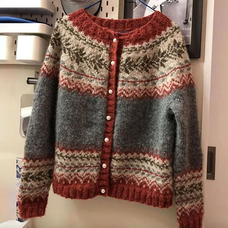 Jessica | Vintage-Islandstrickjacke