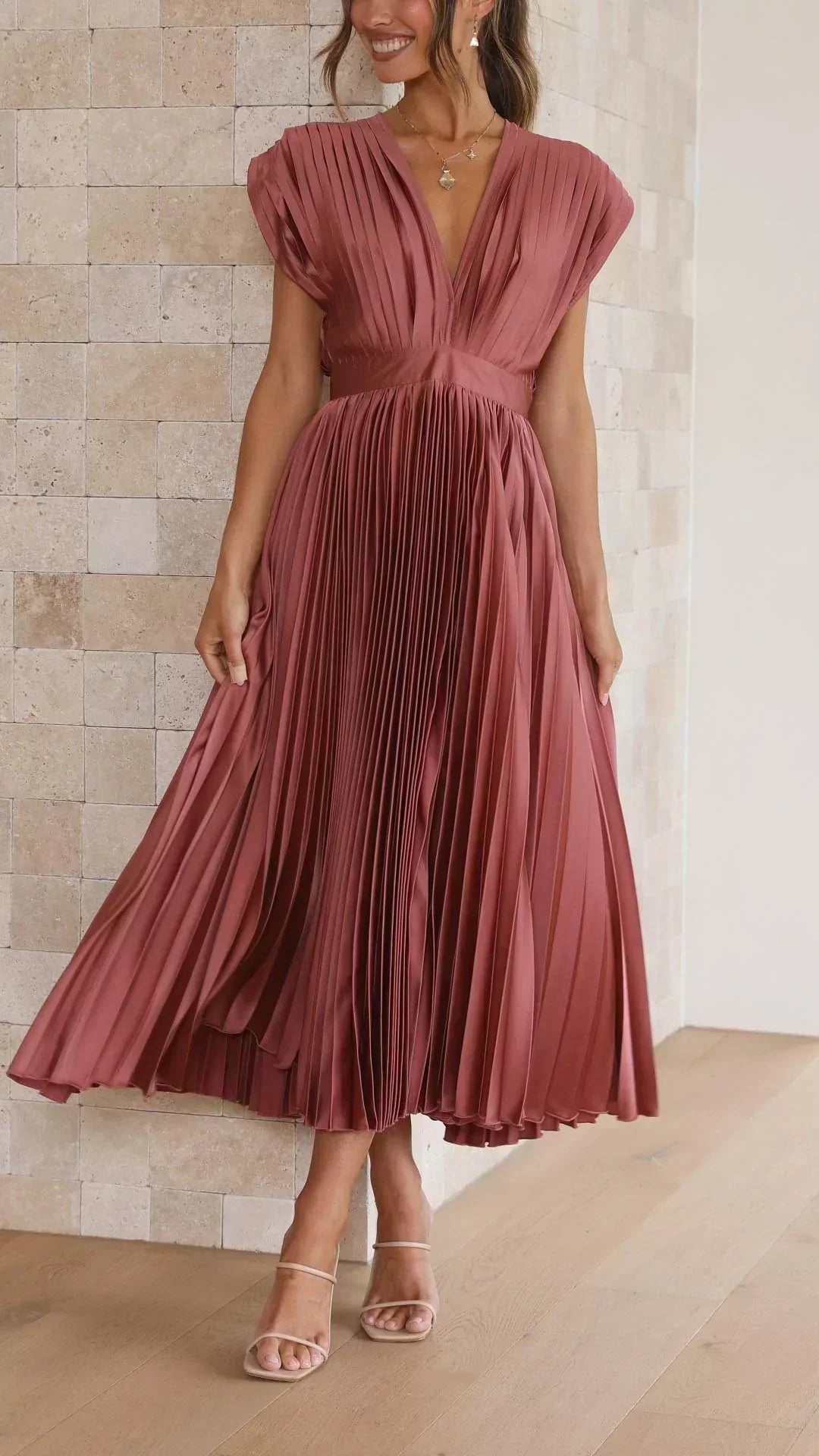 Sina | Kleid plissé elegant