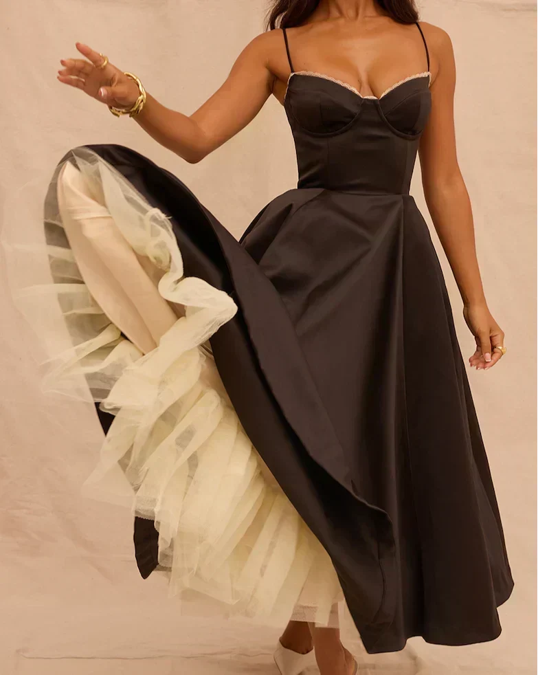 Britta | Midikleid aus Luxus
