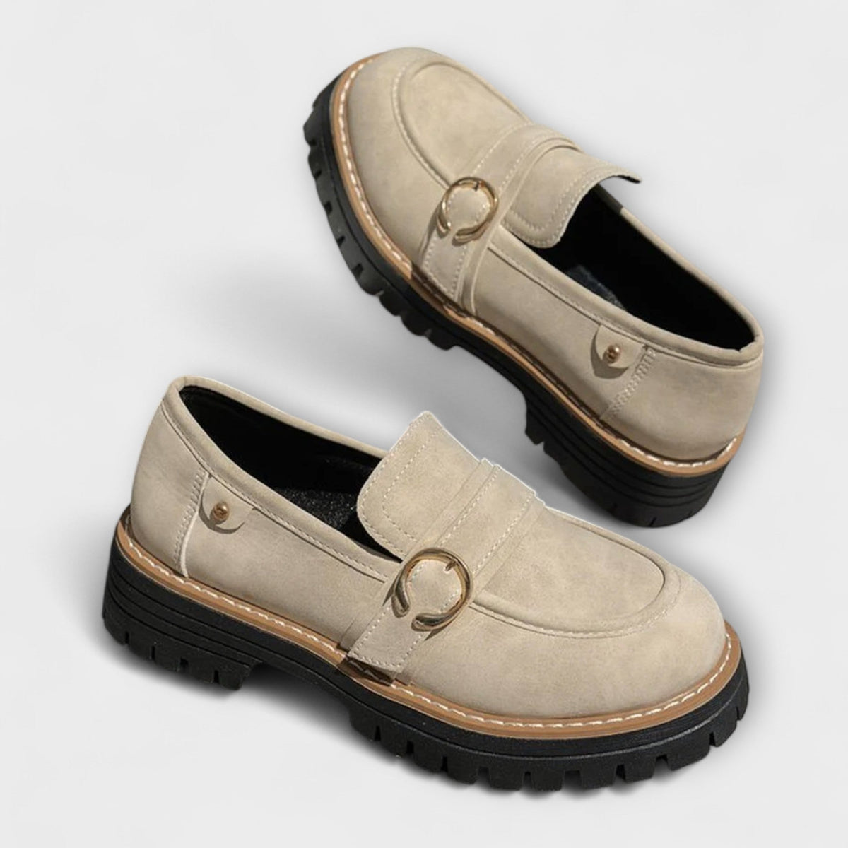 Nicole | Lässige Loafer mit runder Spitze